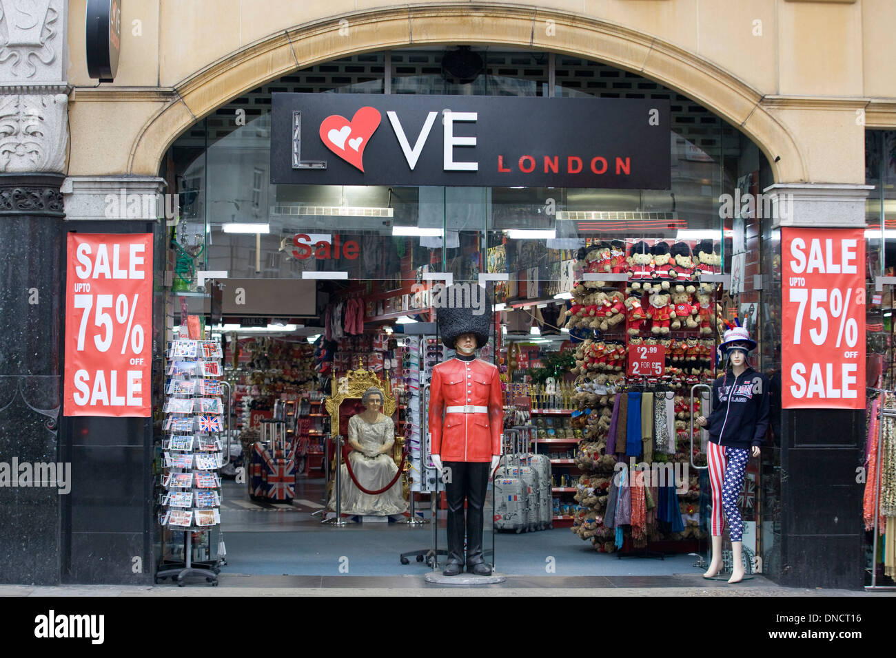 Amo Londra facciata anteriore a Londra Foto Stock