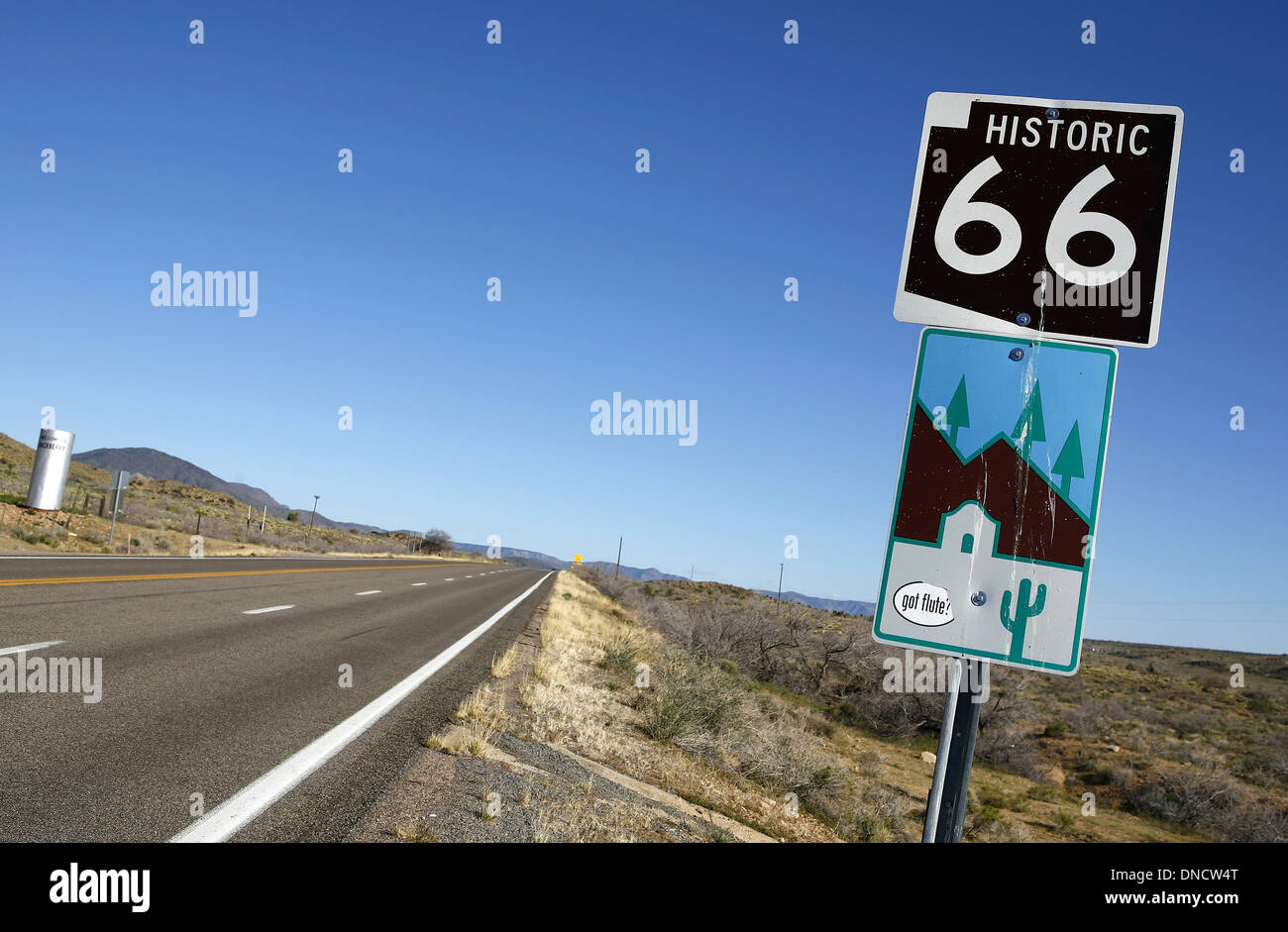 Stati Uniti, 2010: la storica Route 66 (noto anche come Will Rogers Autostrada, strada principale di America o la madre di strada) Foto Stock