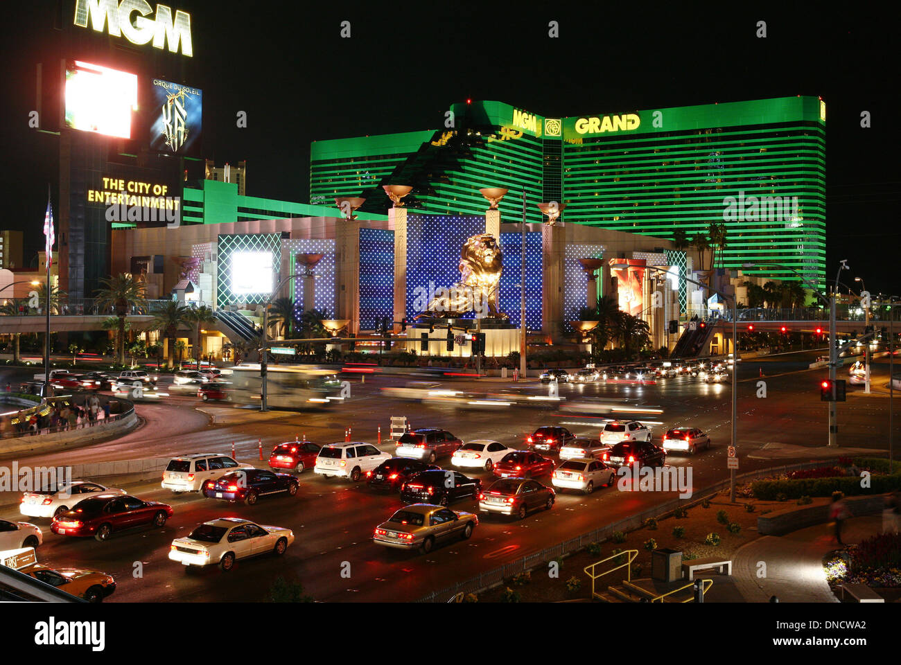 Stati Uniti, 2010: Las Vegas di Notte Foto Stock