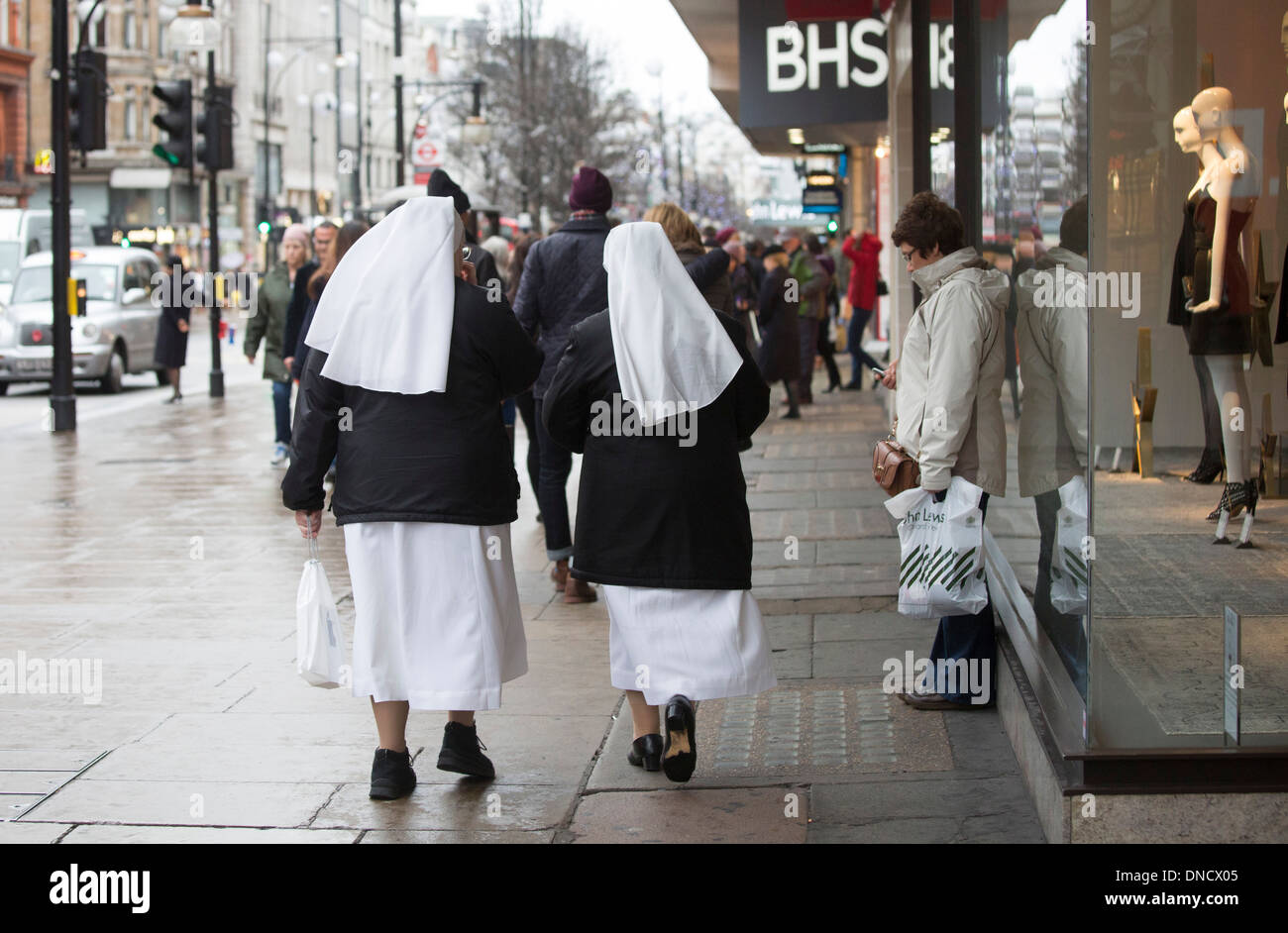 Pre natale vendite oxford street Londra Christmas Foto Stock