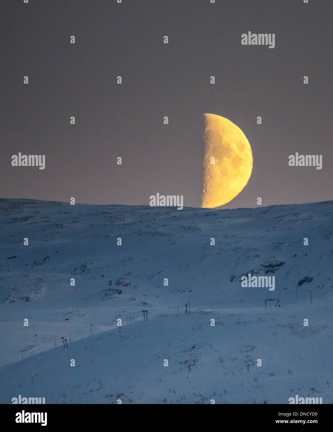 Luna luogo vicino a Tromso Foto Stock