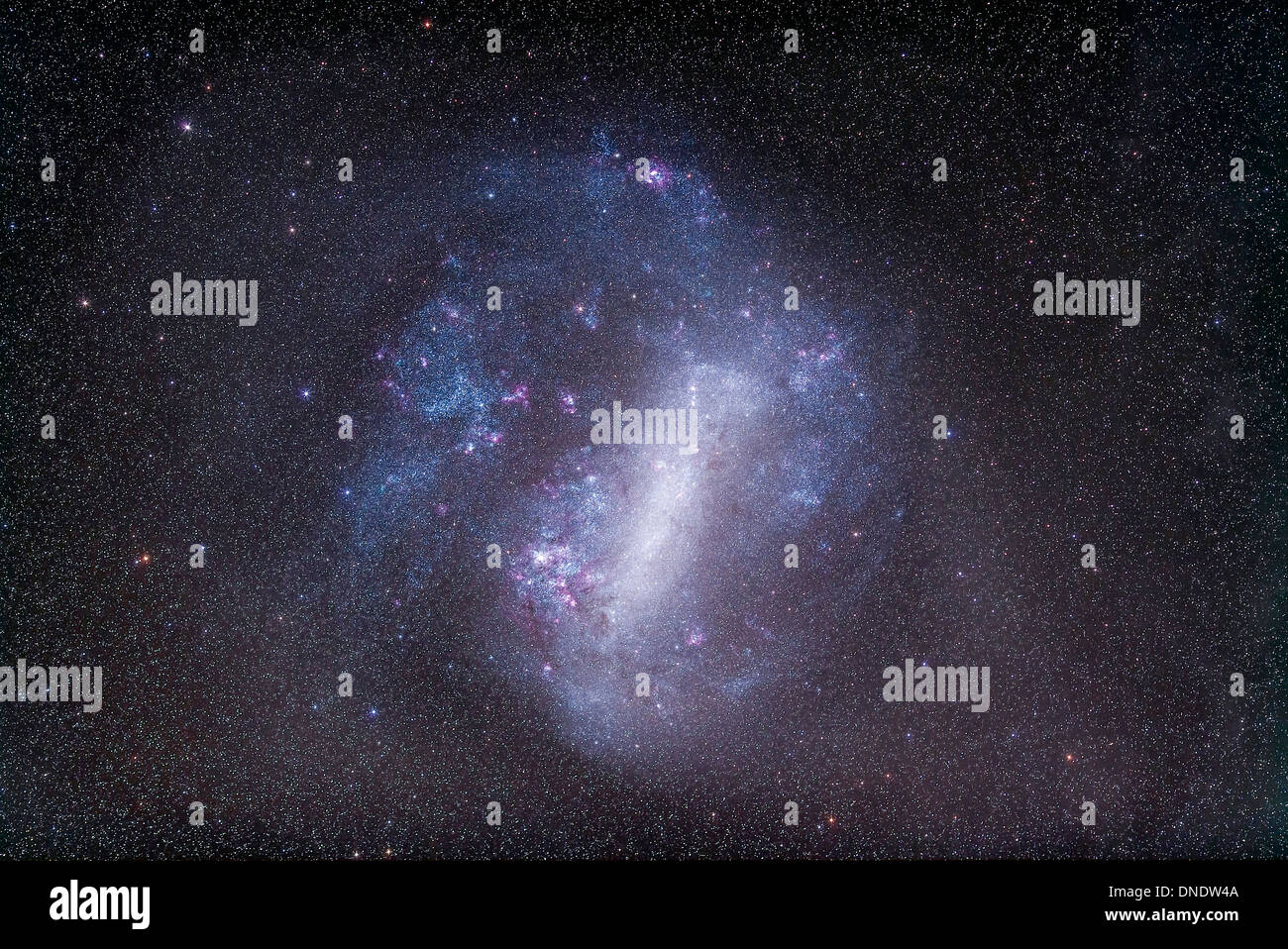 Wf vista la grande Magellanic Cloud. Foto Stock