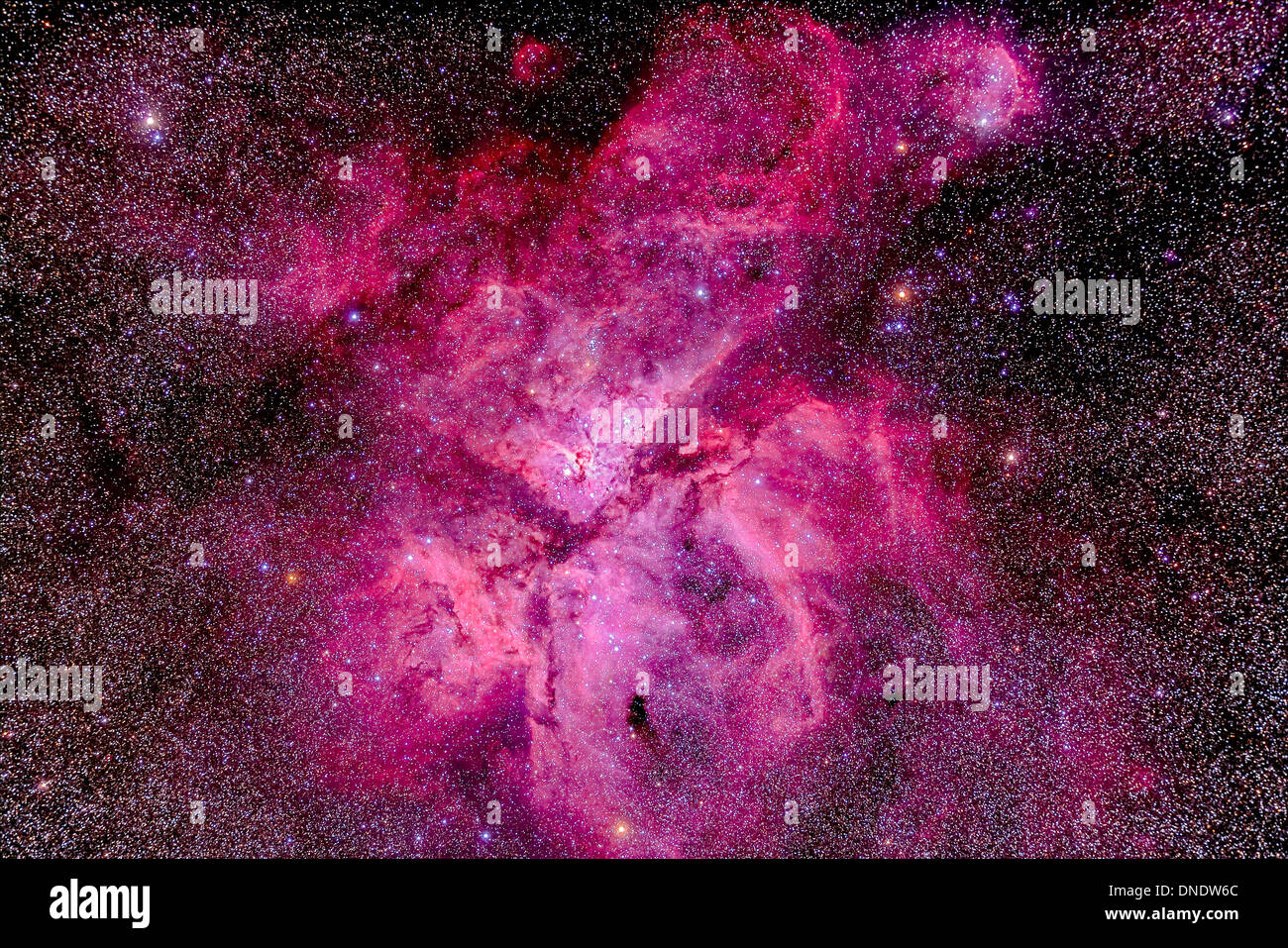 Il Carina Nebula nel cielo australe. Foto Stock