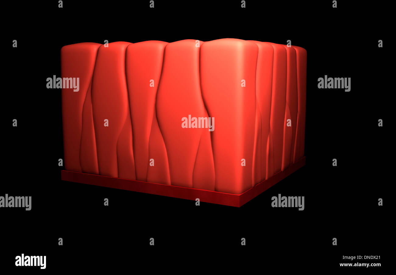 Immagine concettuale di pseudostratified epitelio colonnare. Foto Stock