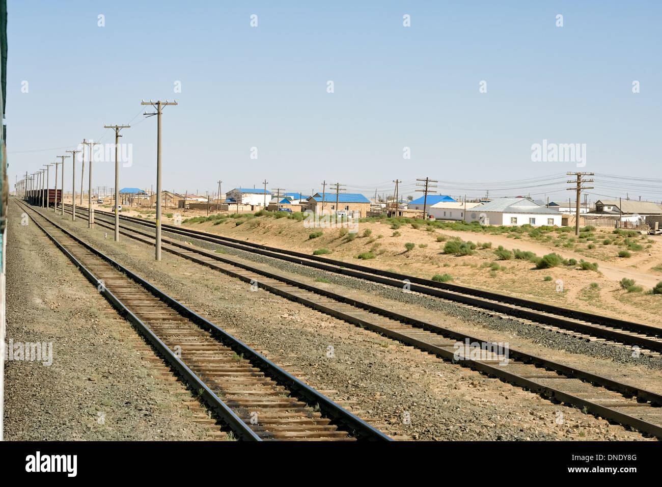 Ferrovia, ferrovia, acciaio, trasporti, viaggi, ghiaia, giunzione, la ferrovia, le vie, trasporti, abbandonato, direzione, industria, inf Foto Stock