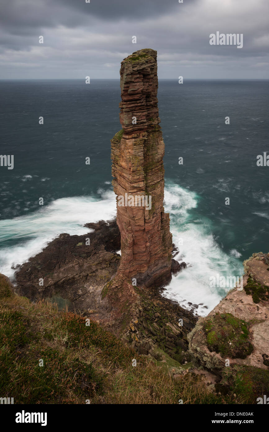 Il vecchio uomo di mare Hoy stack, Hoy, isole Orcadi, Scozia Foto Stock