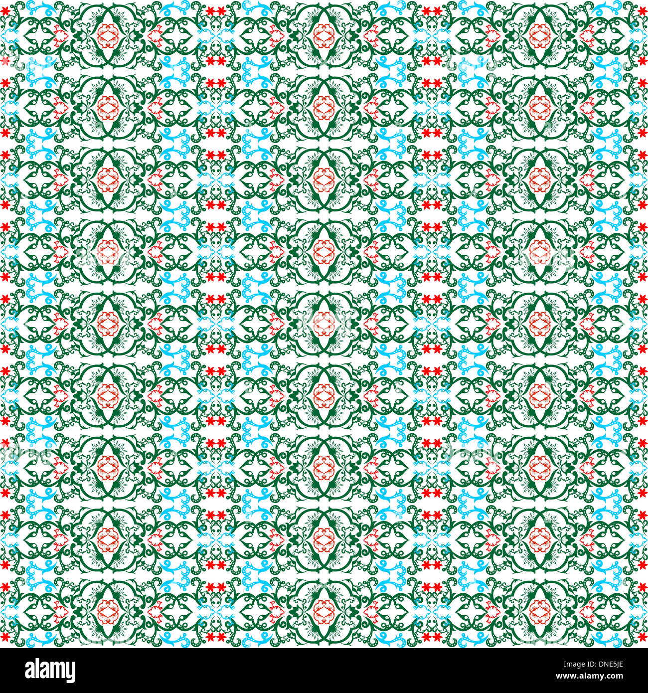 Seamless pattern astratti in stile orientale. La figura su uno sfondo bianco. Foto Stock