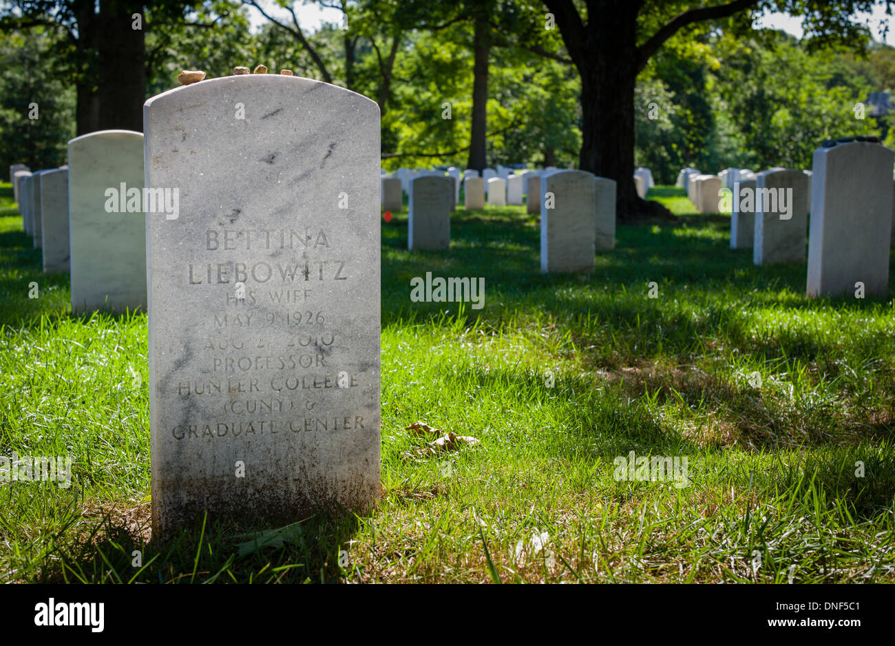 Al Cimitero Nazionale di Arlington ARLINGTON VIRGINIA Foto Stock