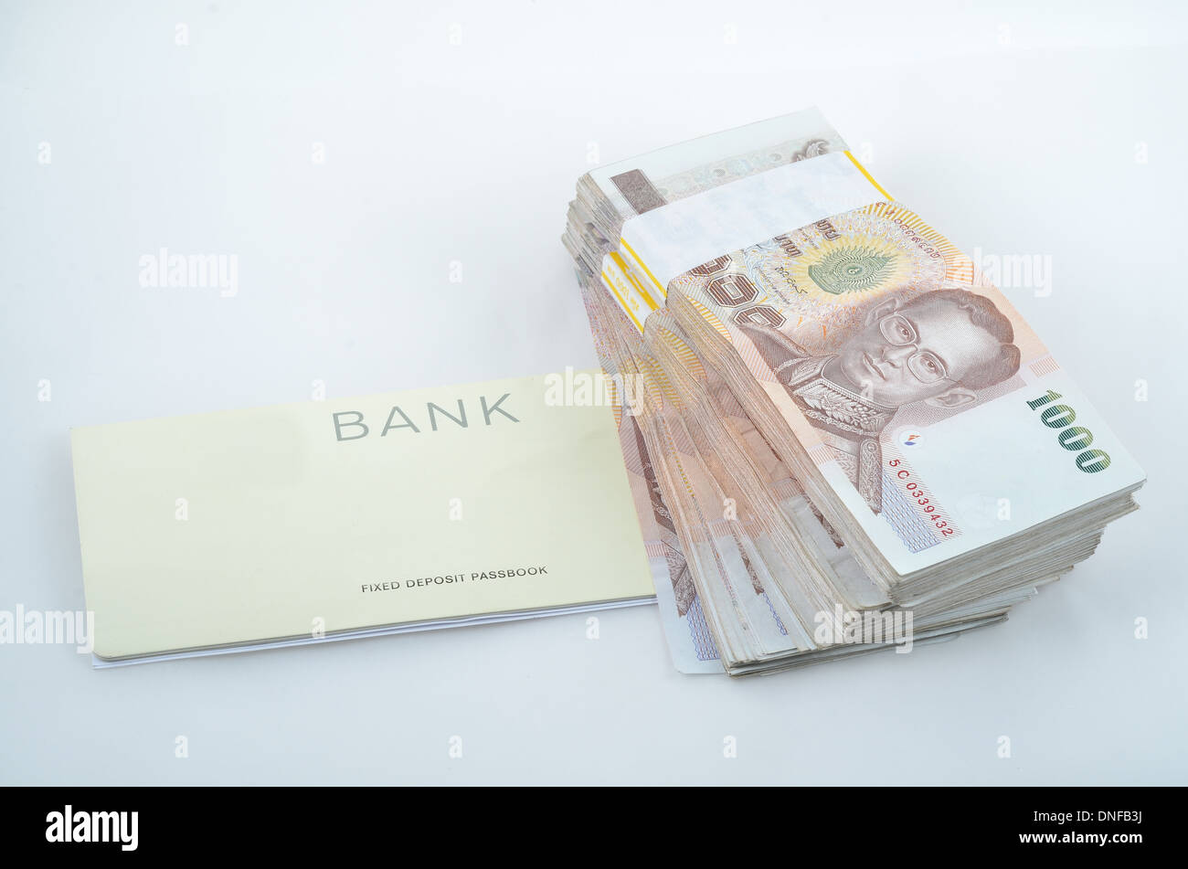 Thai denaro e libretto di conto Foto Stock