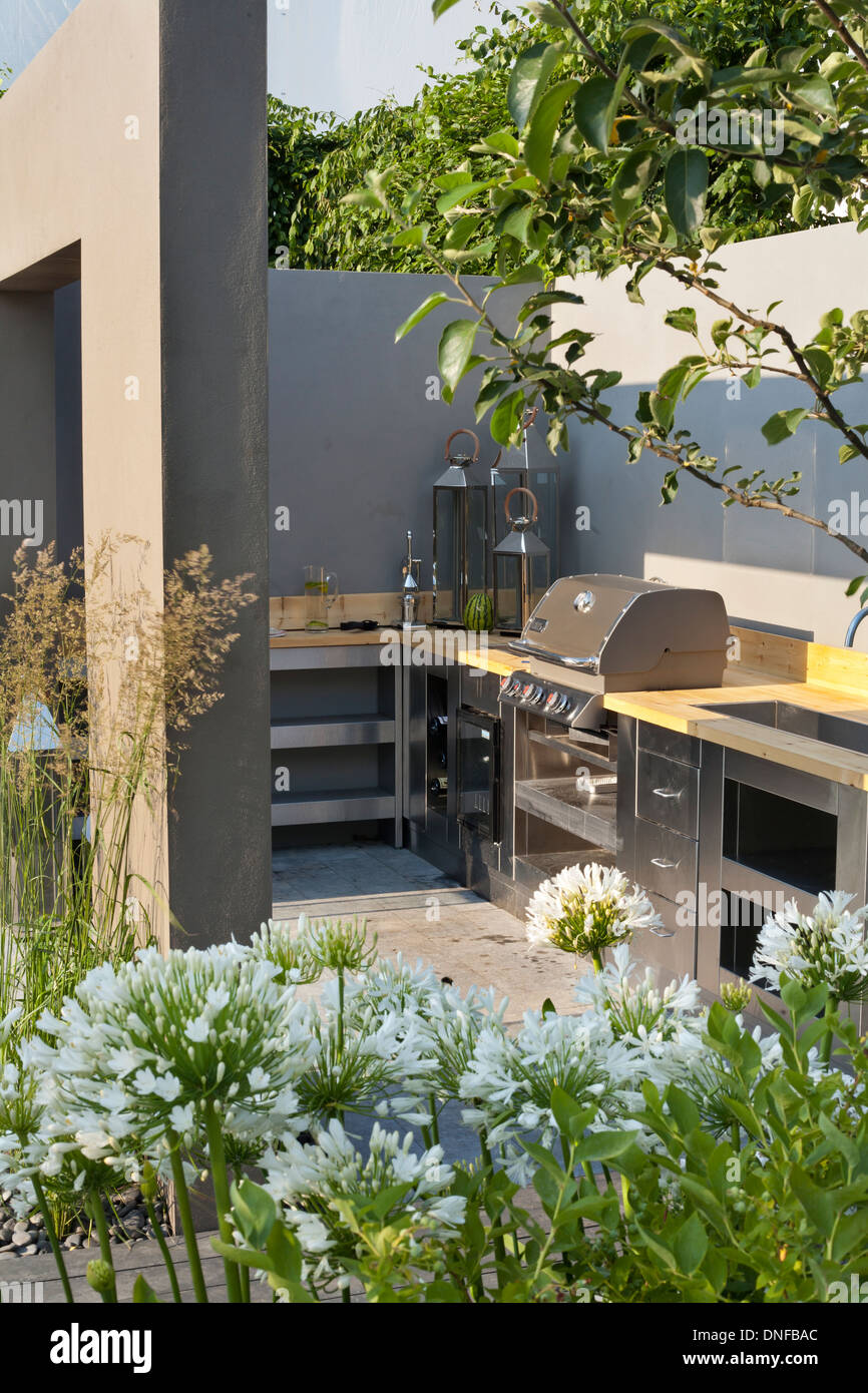 Cucina esterna. Foto Stock