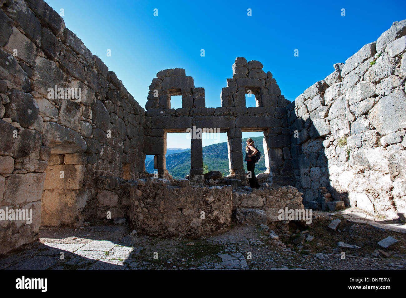 Arykanda città antica, bagno romano Elmalı Turchia Antalya Foto Stock