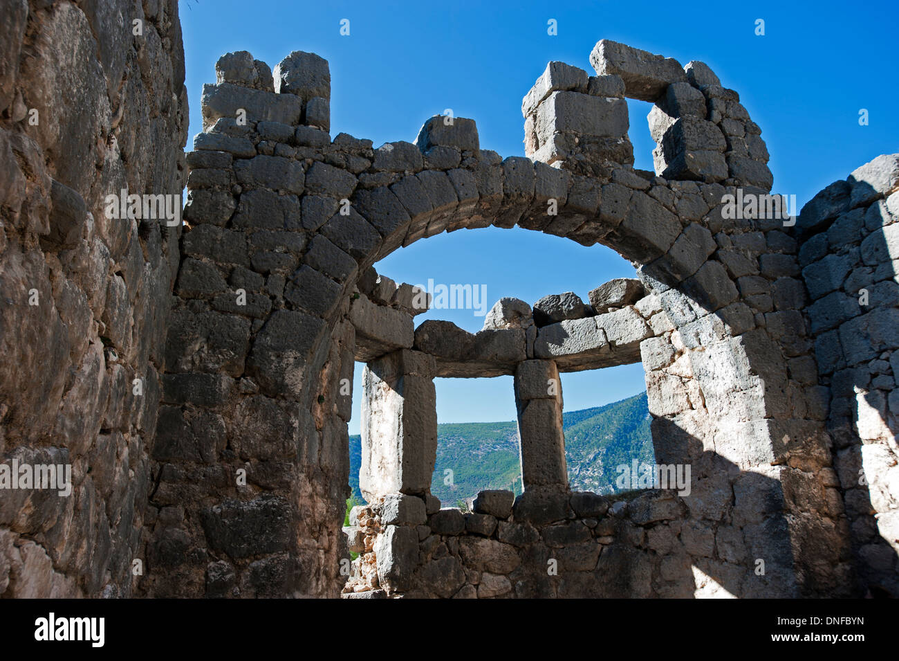 Arykanda città antica vasca da bagno romana Elmalı Turchia Antalya Foto Stock