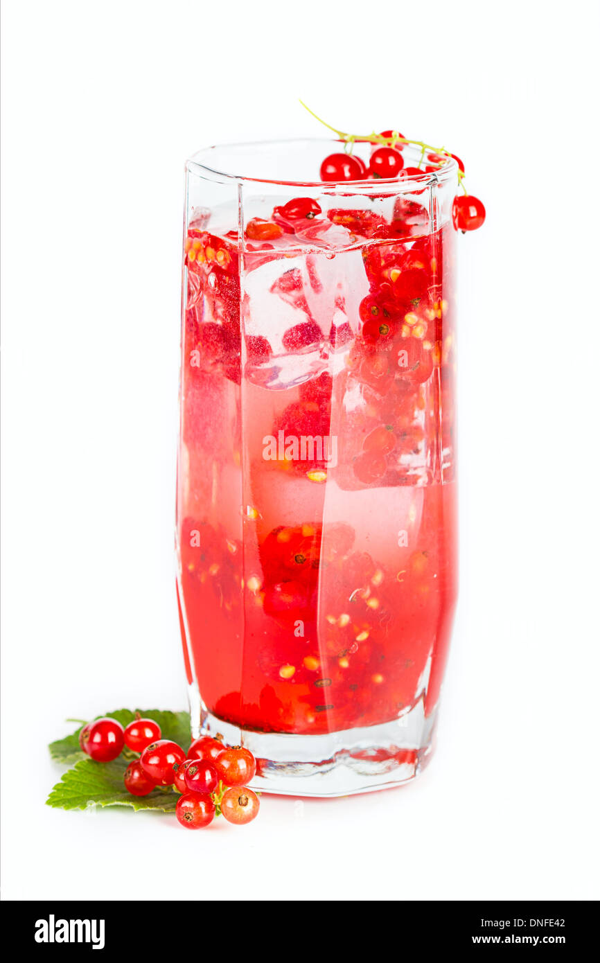 Corrente di rosso bevanda rinfrescante Foto Stock