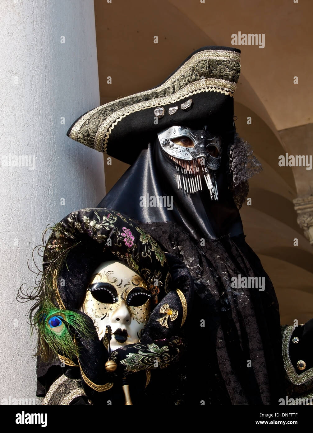 Maschere di Venezia - Il Carnevale in Italia Foto Stock