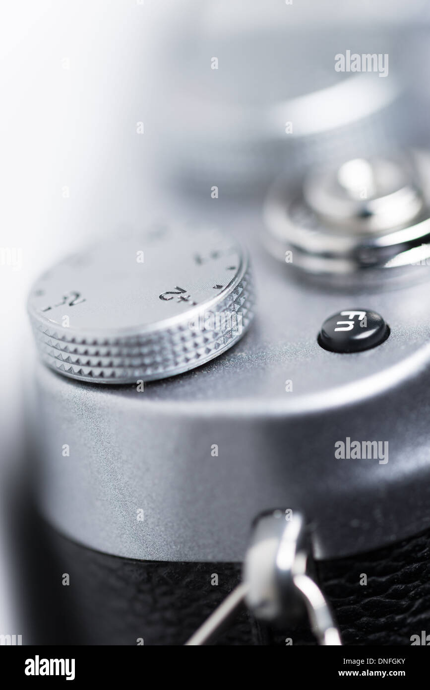 Foto d'epoca i dettagli della fotocamera Foto Stock
