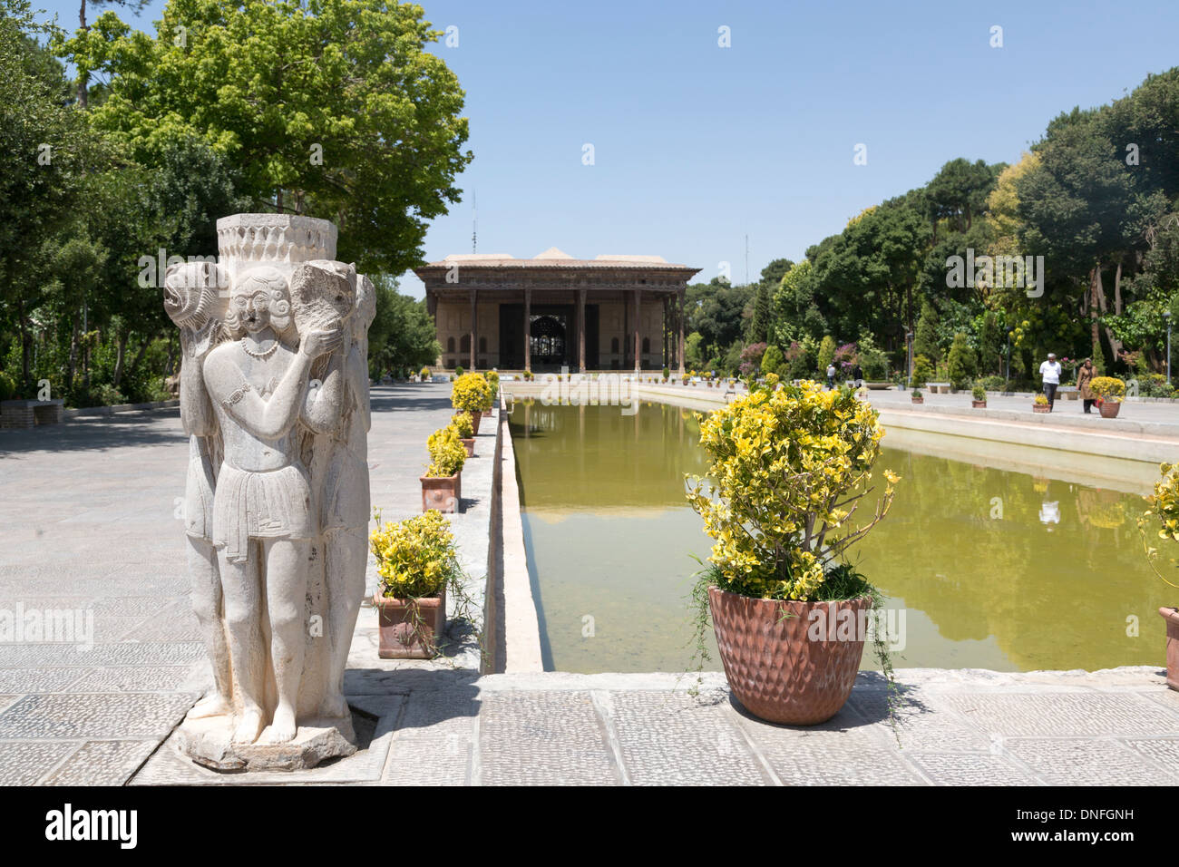 Chehel Sutun Palace, Isfahan, Iran Foto Stock
