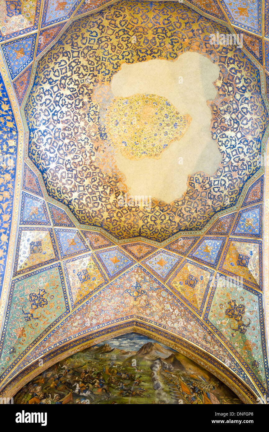 Chehel Sutun Palace, Isfahan, Iran Foto Stock