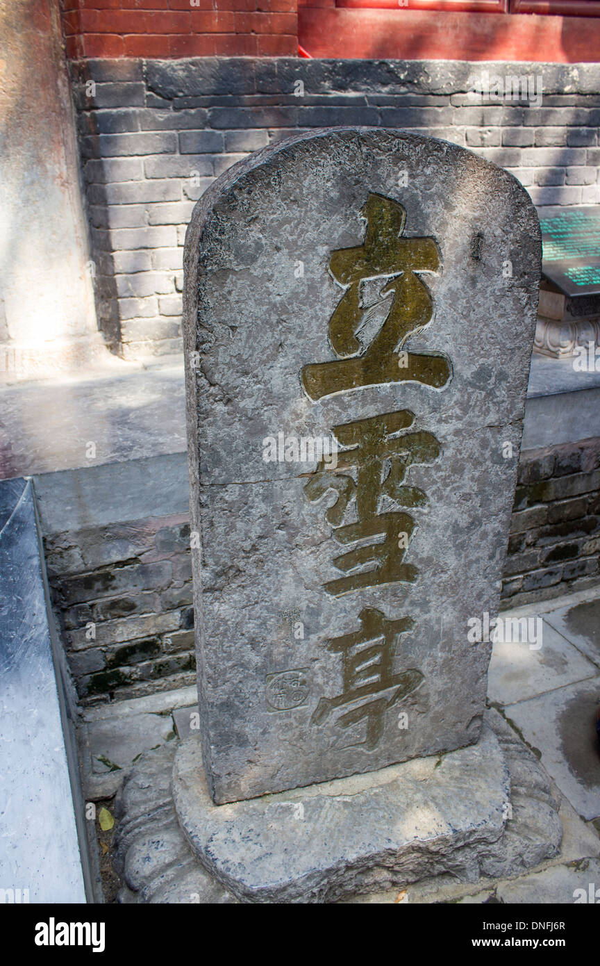 Nella Provincia di Henan, Cina, Asia, stele Foto Stock