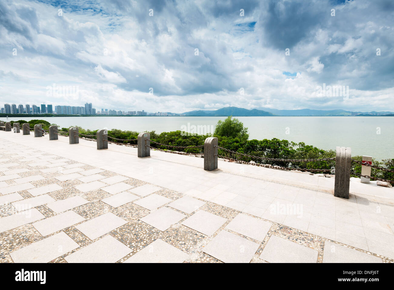 Spiaggia di modo del mare Foto Stock