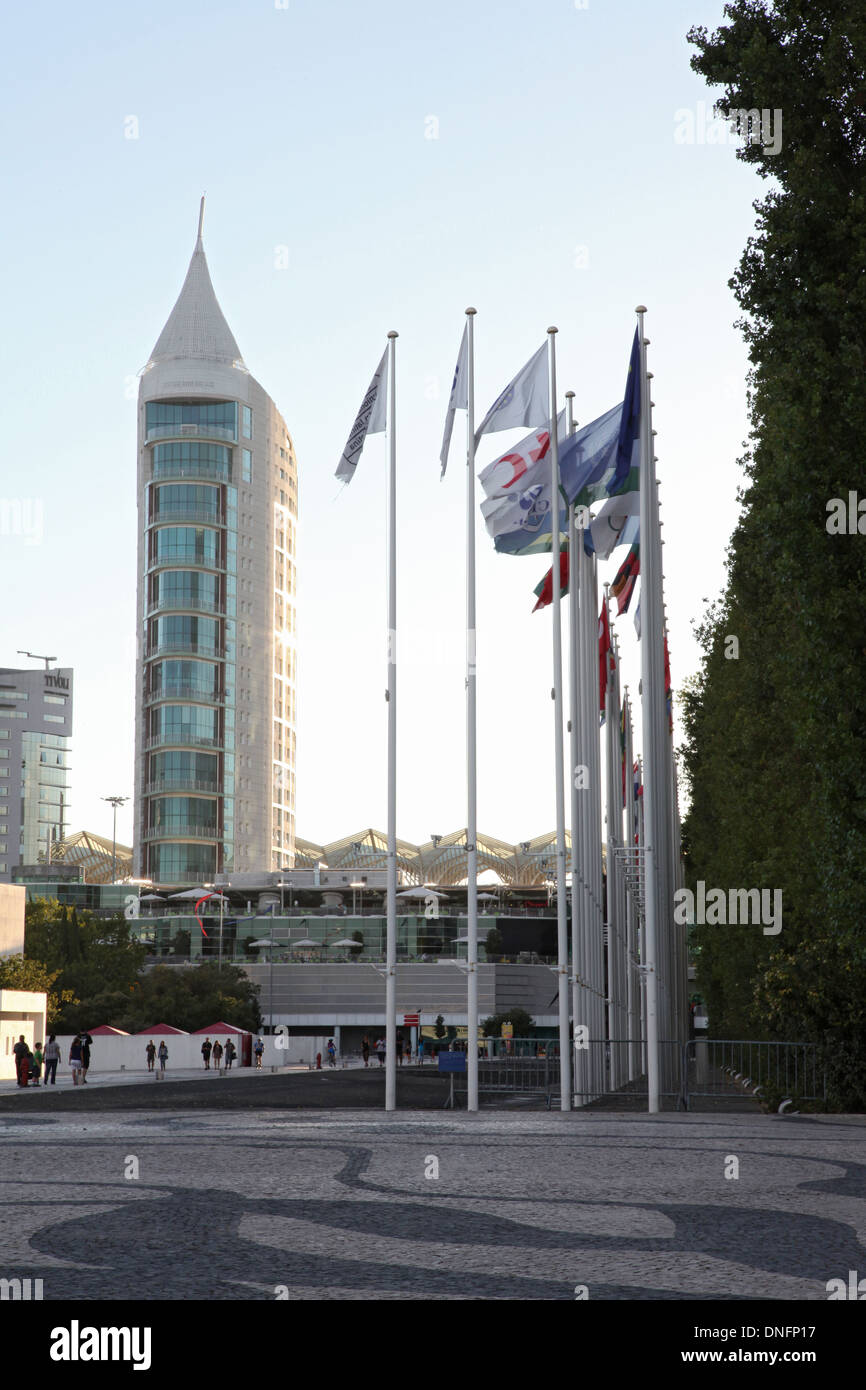 Condominio a Parque das Nações, Lisbona Foto Stock
