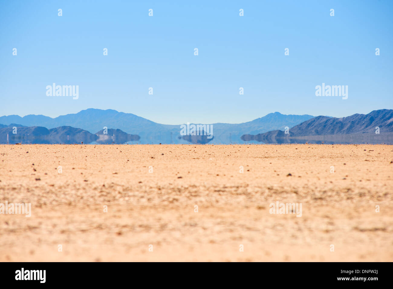 Mirage nella Death Valley, California Foto Stock
