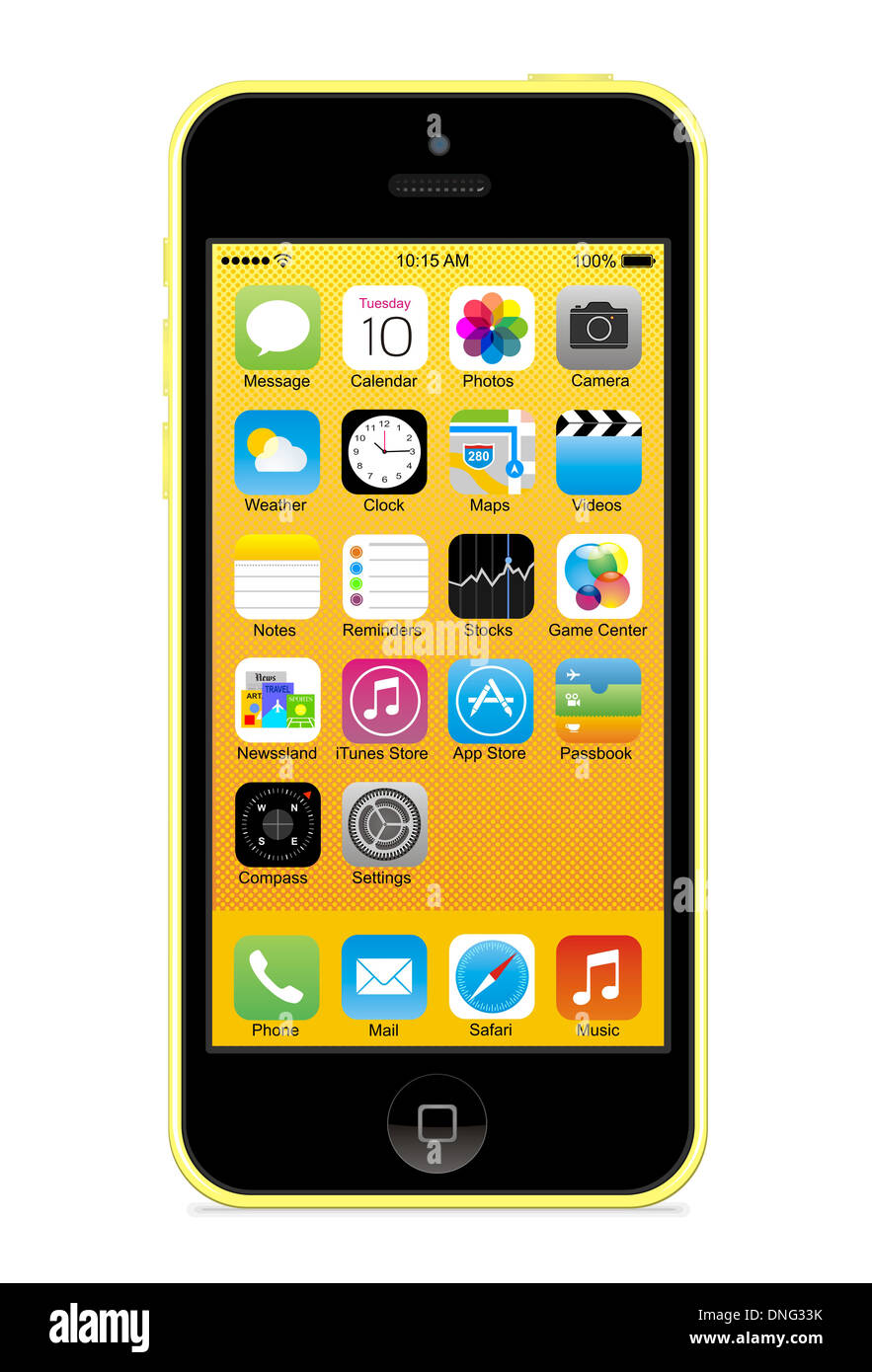 Apple iphone 5c Foto Stock