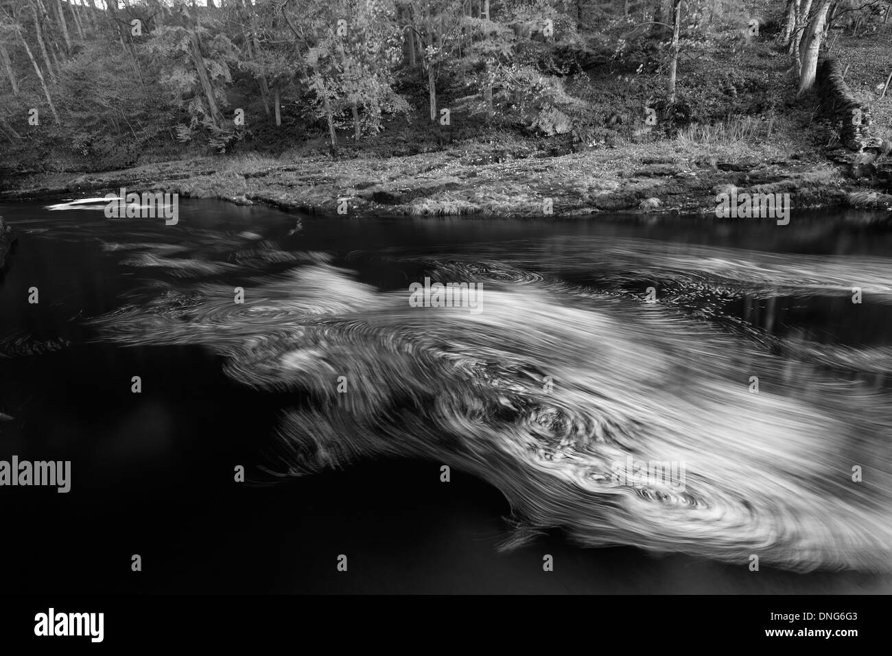 Autunno, fiume Ribble, Yorkshire Dales National Park, England, Regno Unito Foto Stock