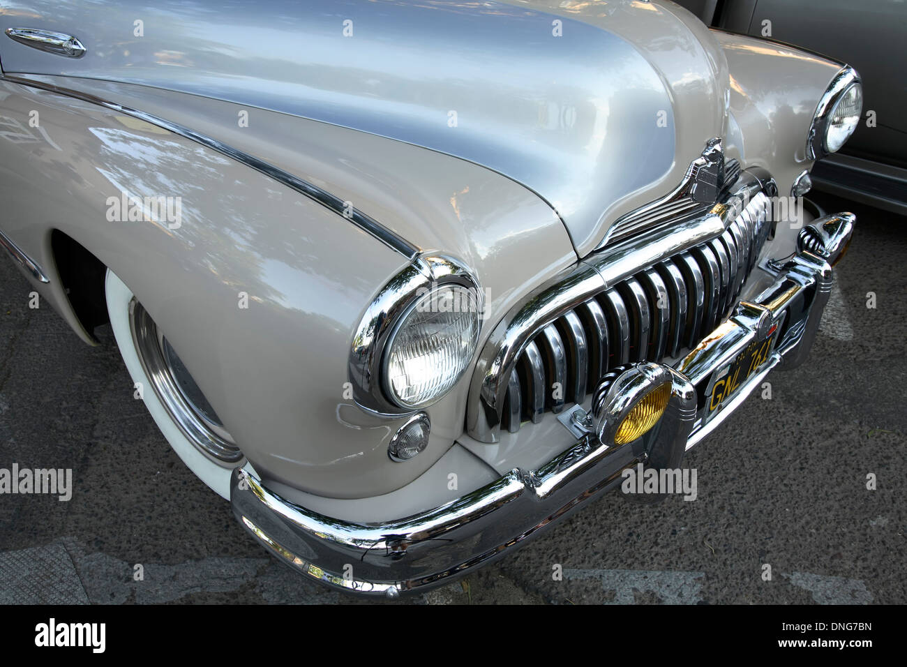 Buick Super otto auto antichi, frittelle di Plaza del 4 luglio festa di Santa Fe, New Mexico USA Foto Stock