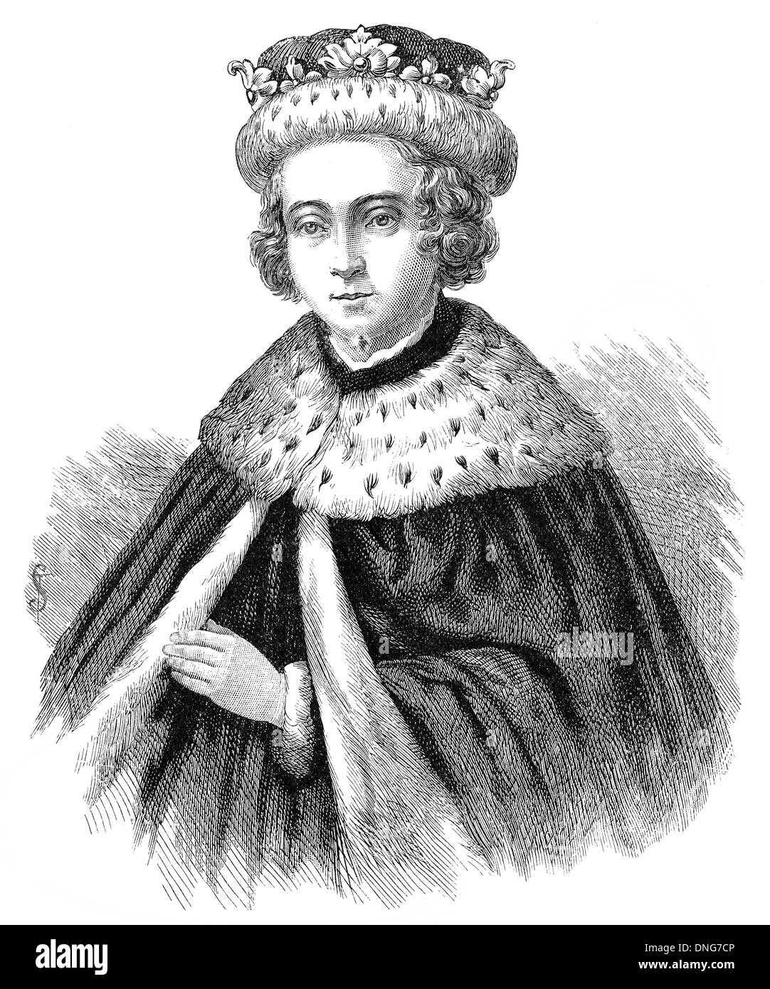 Edward V, 1470 - 1483, re d' Inghilterra , Eduard V., 1470 - 1483, König von Inghilterra Foto Stock