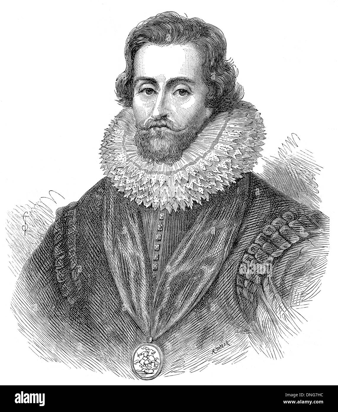 Giacomo VI e I, 1566 - 1625, re di Scozia come Giacomo VI e Re di Inghilterra e Irlanda come Giacomo I, Foto Stock