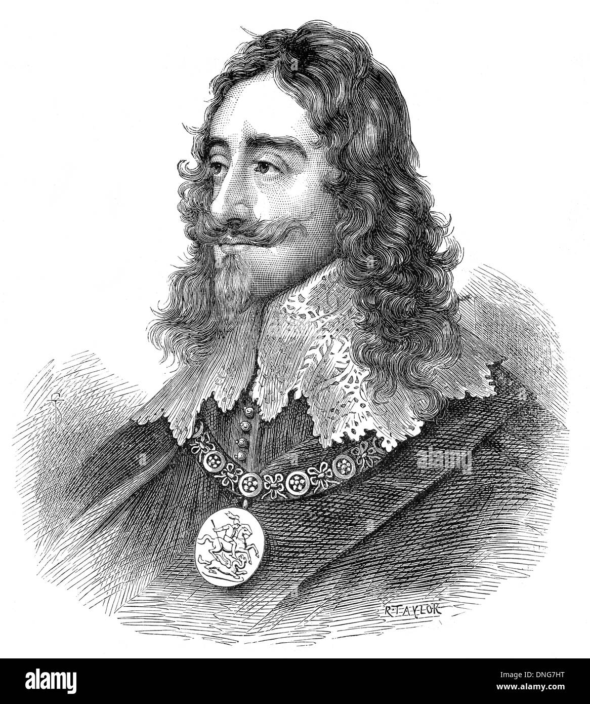 Charles I, 1600 - 1649, re d'Inghilterra, in Scozia e in Irlanda dal 1625 fino al1649, Foto Stock