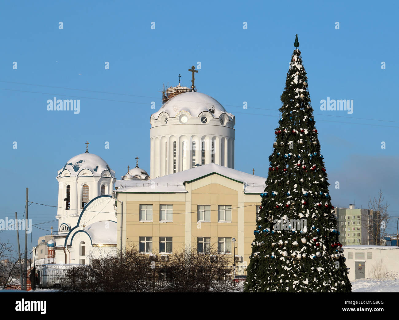 Chiesa ortodossa dome Foto Stock