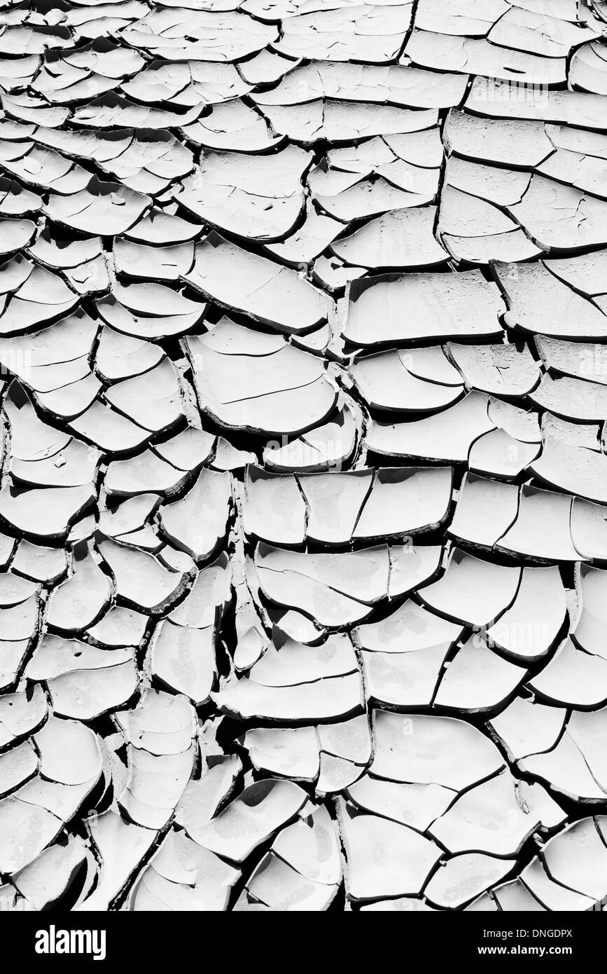 Il terreno asciutto nella Valle della Morte Foto Stock