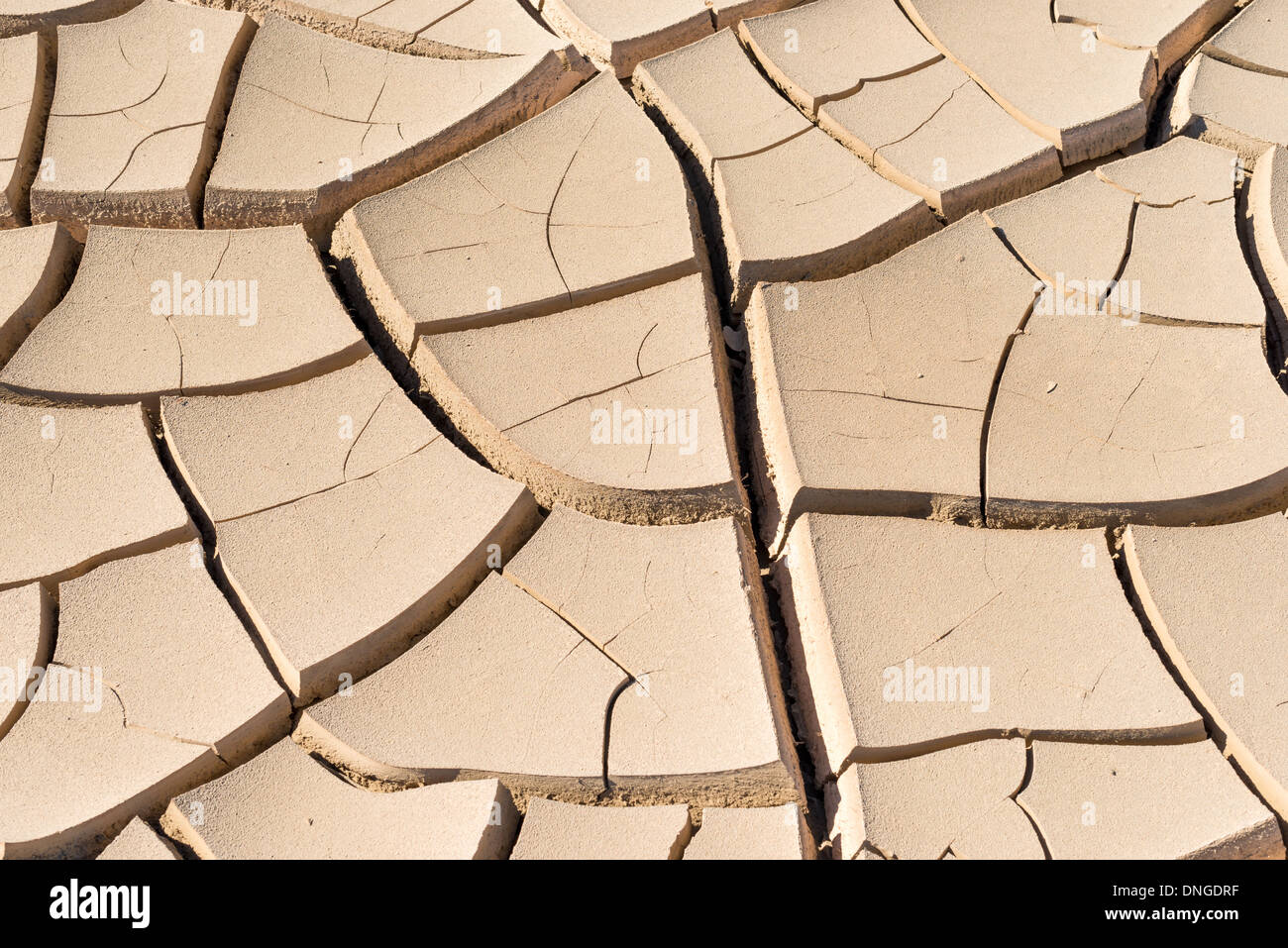 Il terreno asciutto nella Valle della Morte Foto Stock