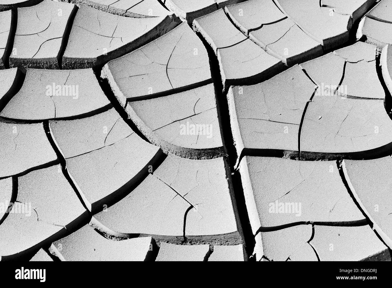Il terreno asciutto nella Valle della Morte Foto Stock