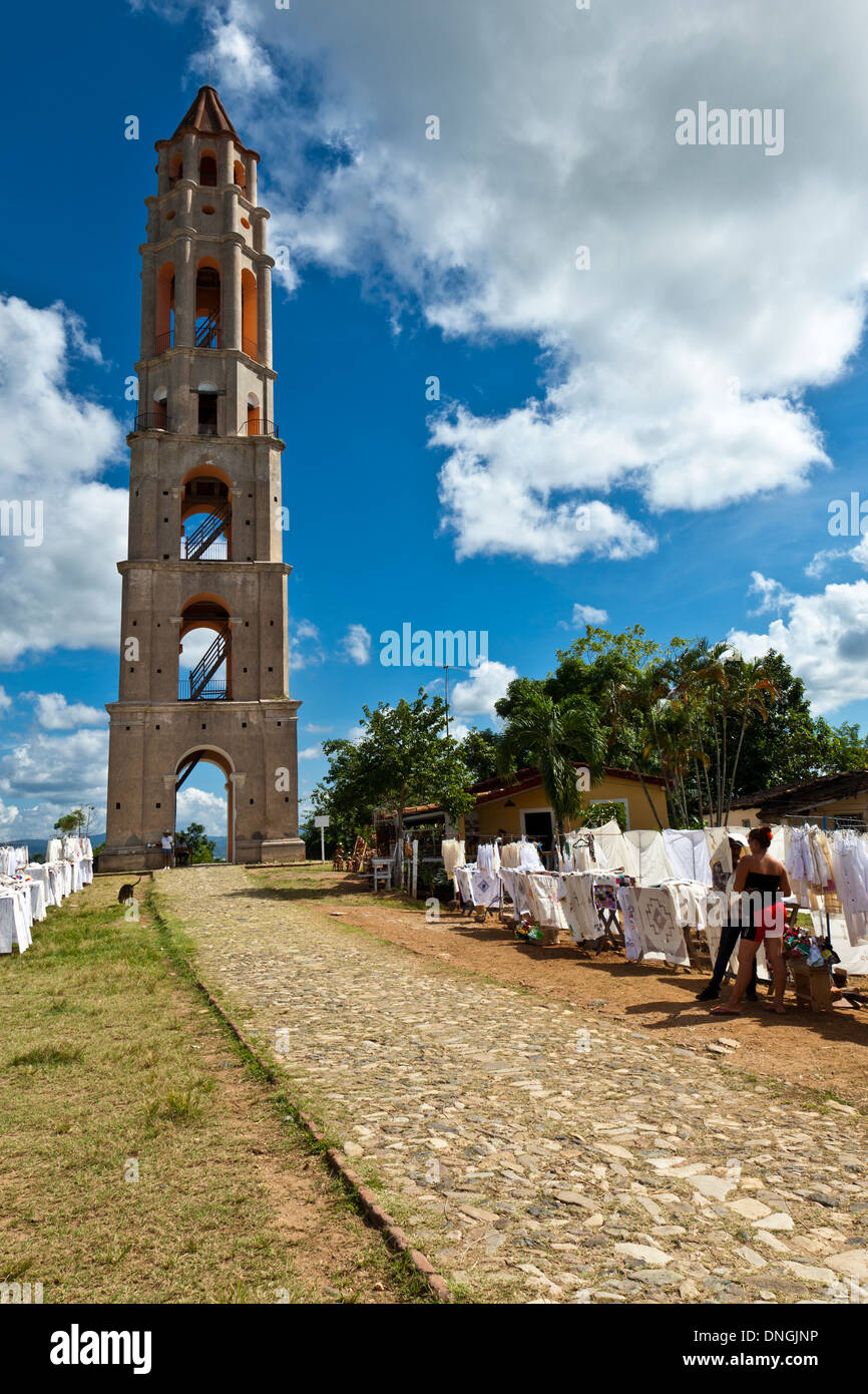 Manaca Iznaga torre in la Valle de los Ingenios Foto Stock