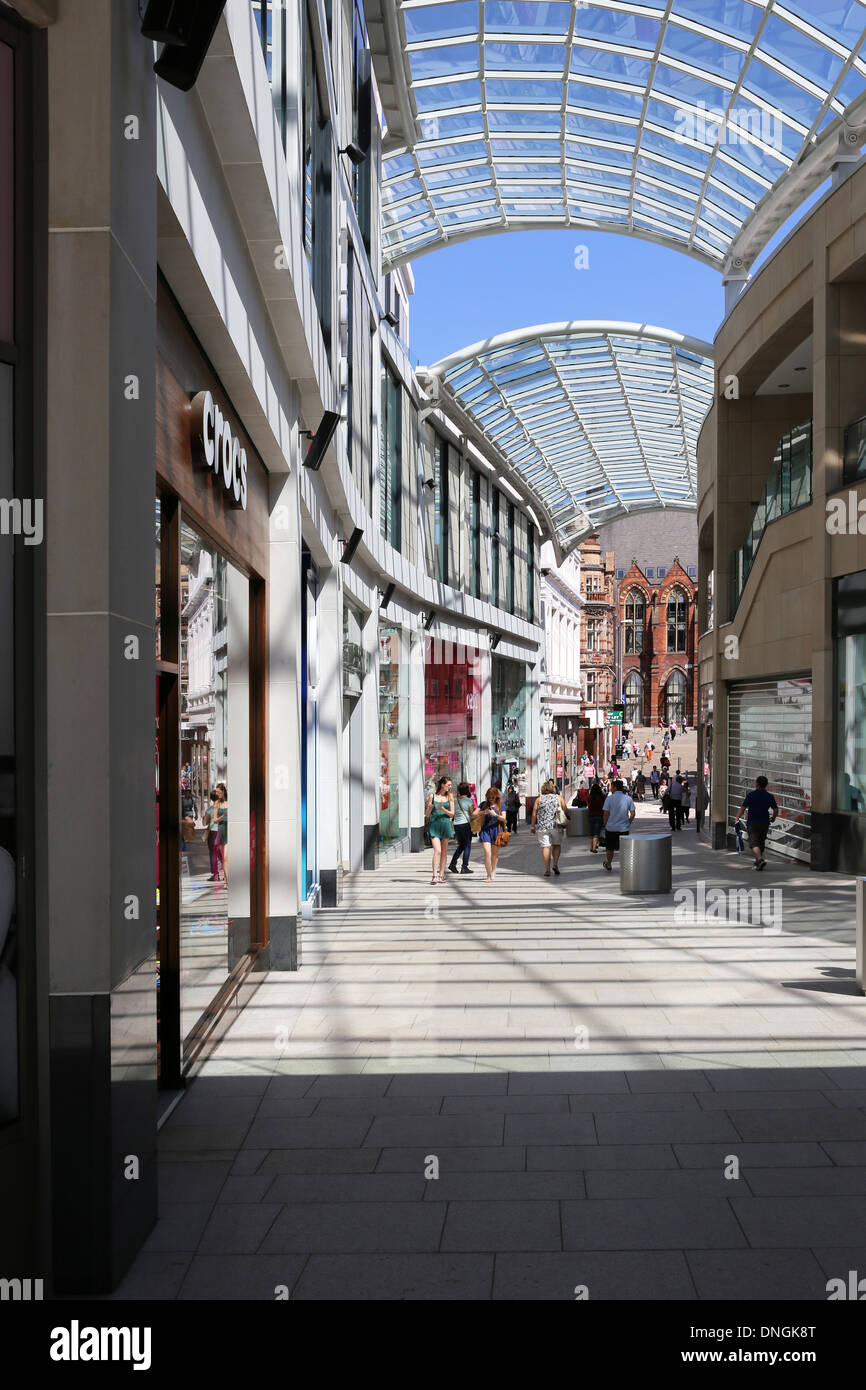 Interno della Trinità Leeds Shopping Centre Foto Stock