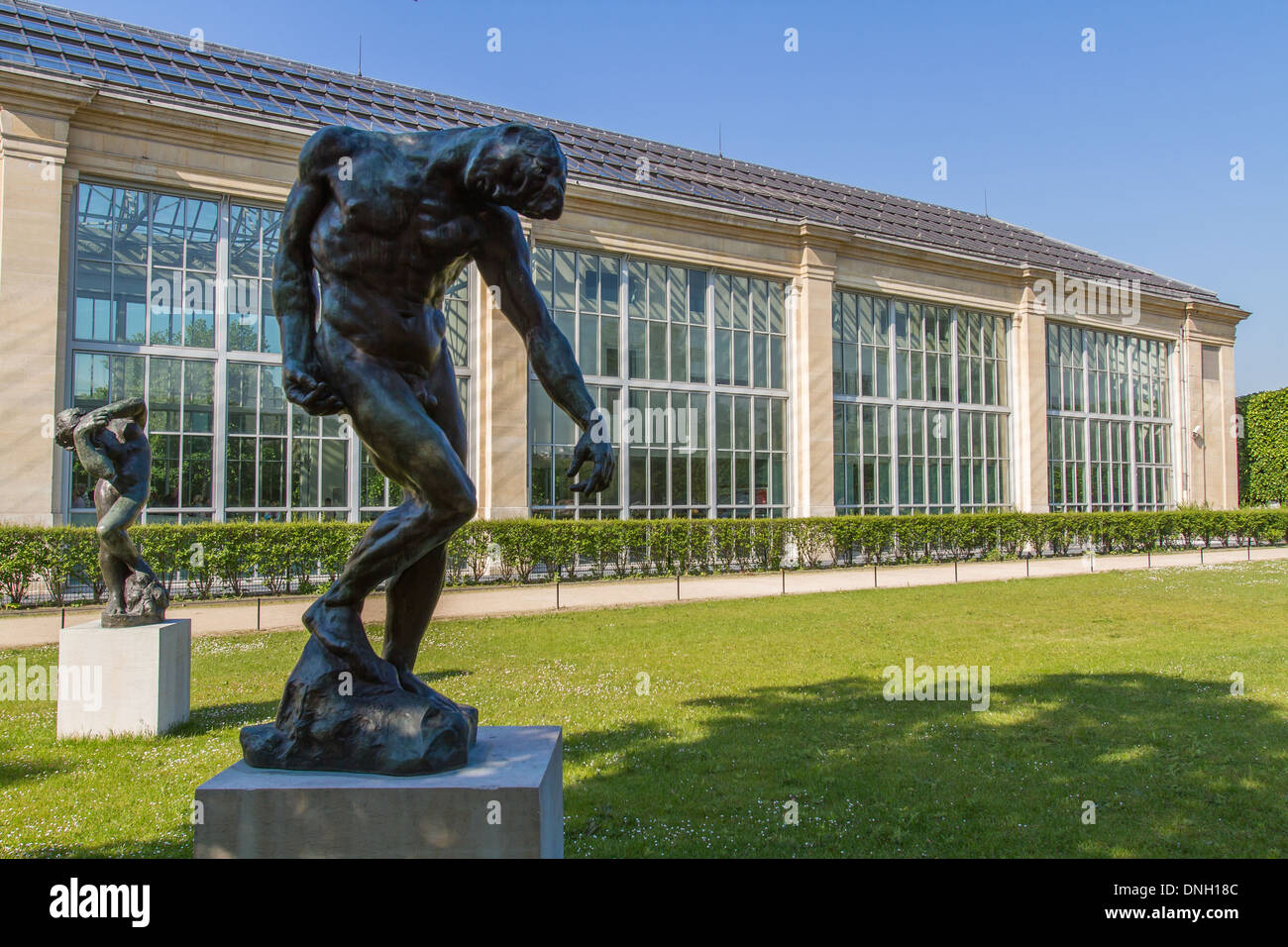 Statua di le porte dell'inferno, Rodin, Museo dell'Orangerie, giardino delle Tuileries, 1ST Arrondissement, Parigi, Francia Foto Stock