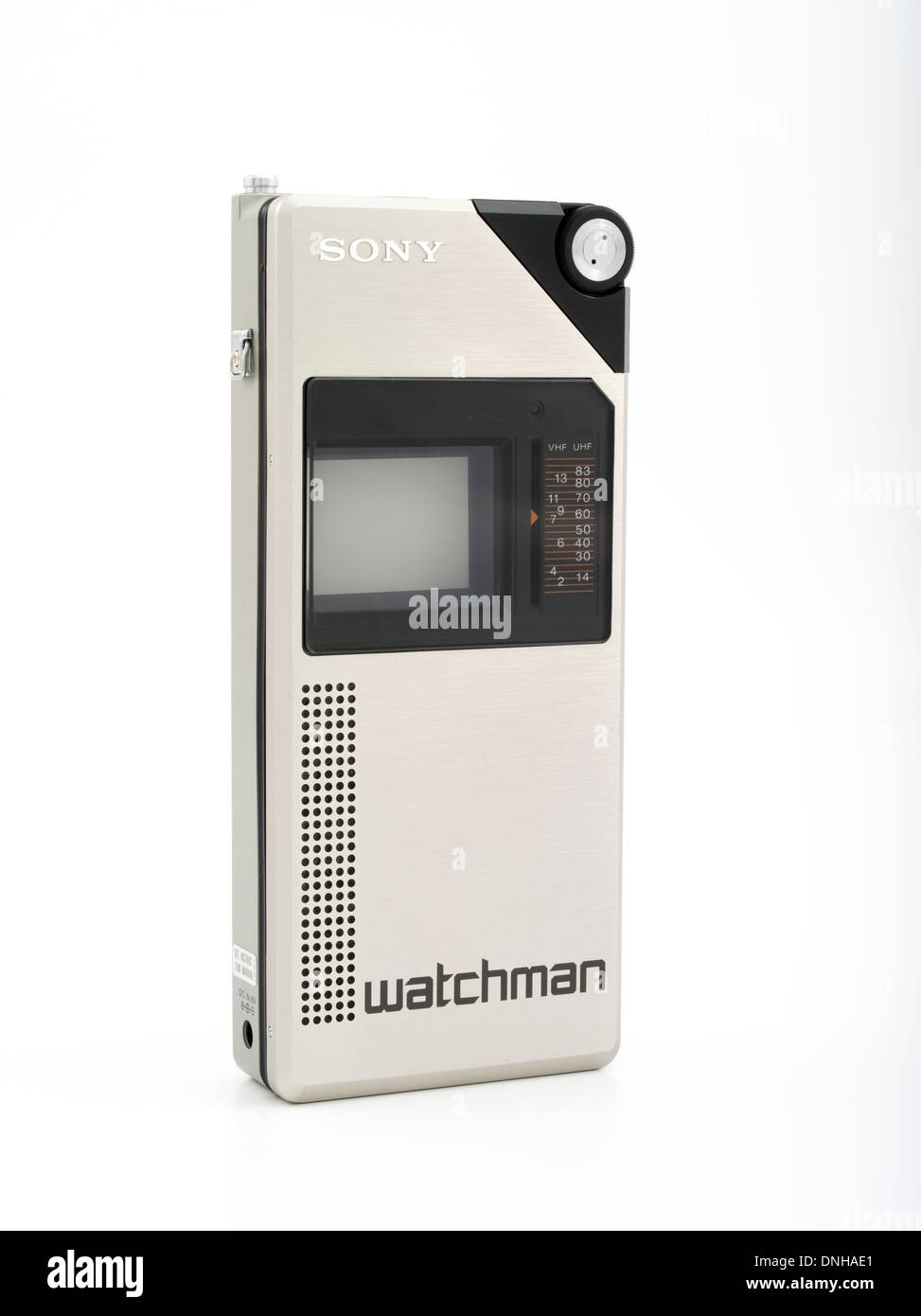 Sony Watchman TV portatile rilasciato nel 1982 come FD-210 Foto Stock