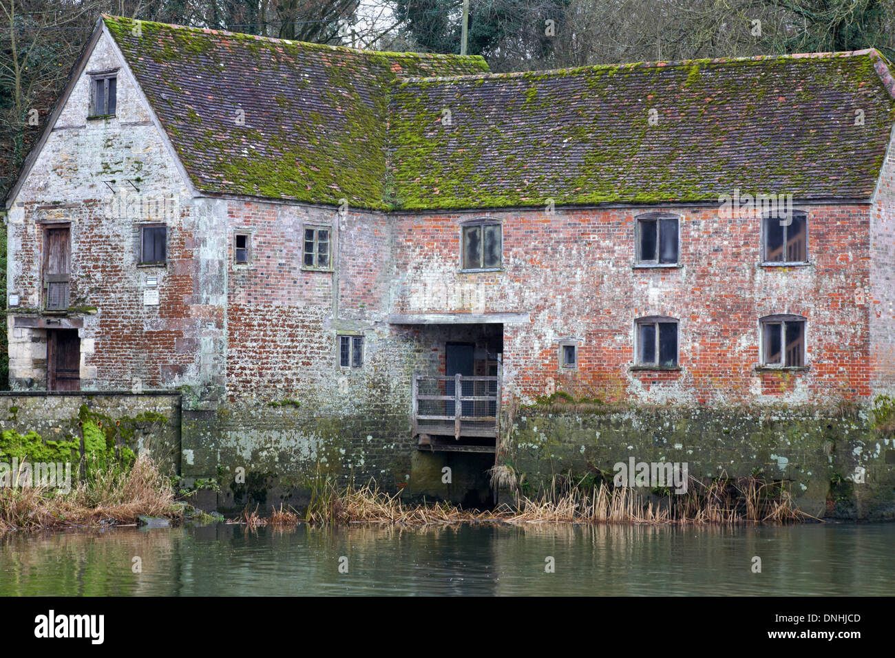 Sturminster Newton mulino ad acqua in Dicembre Foto Stock