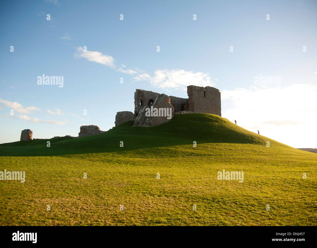 Duffus Castle stone - mantenere con parete di tamponamento Elgin Morayshire. SCO 9163 Foto Stock