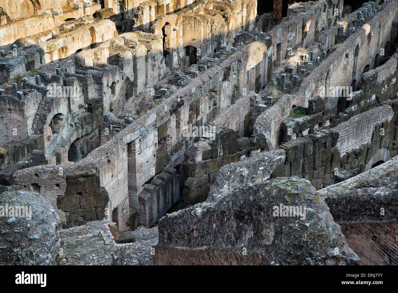 Interno del Colosseo, Roma, Italia Foto Stock
