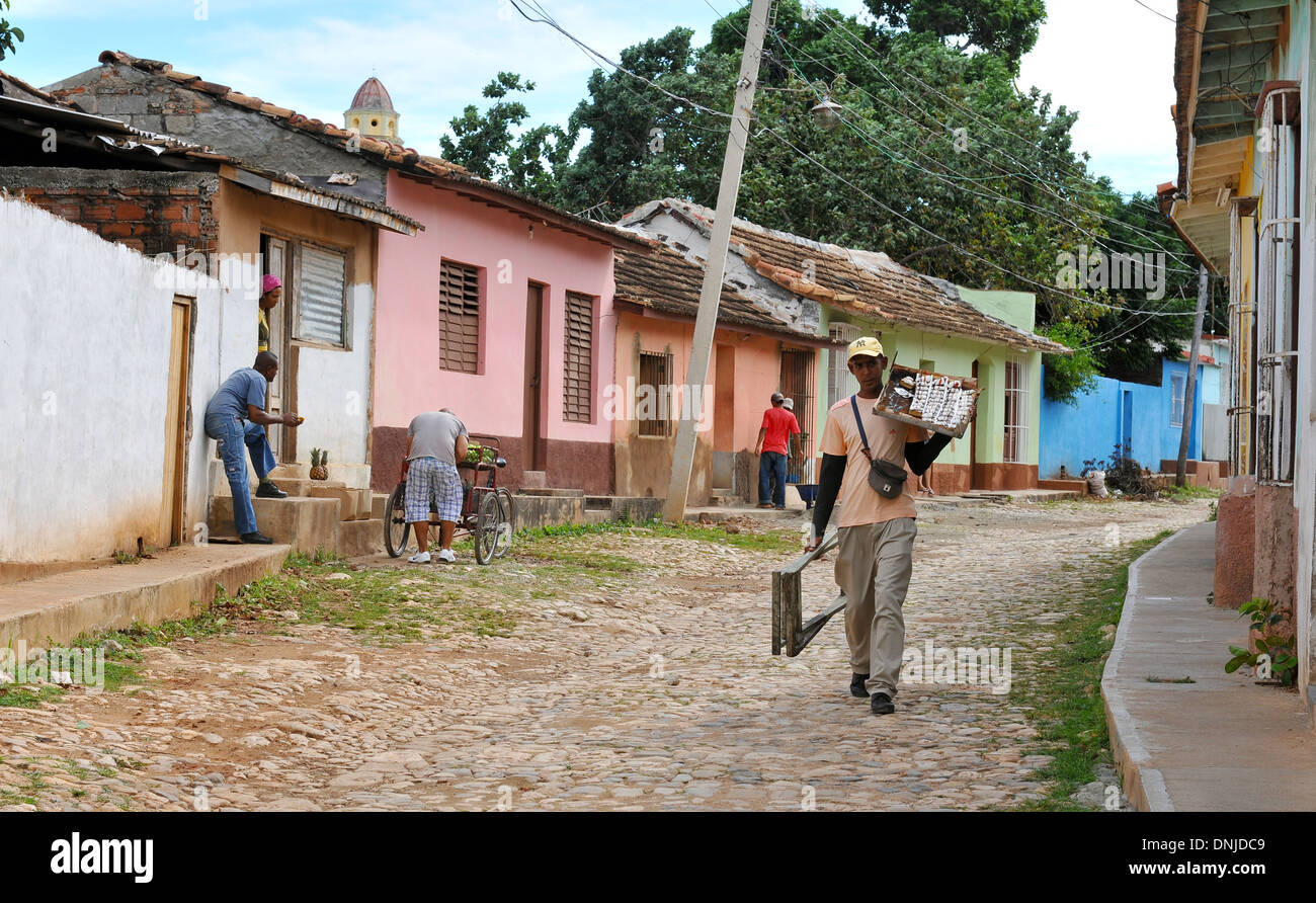 Vintage auto americane per le strade di La Habana, Cuba Foto Stock
