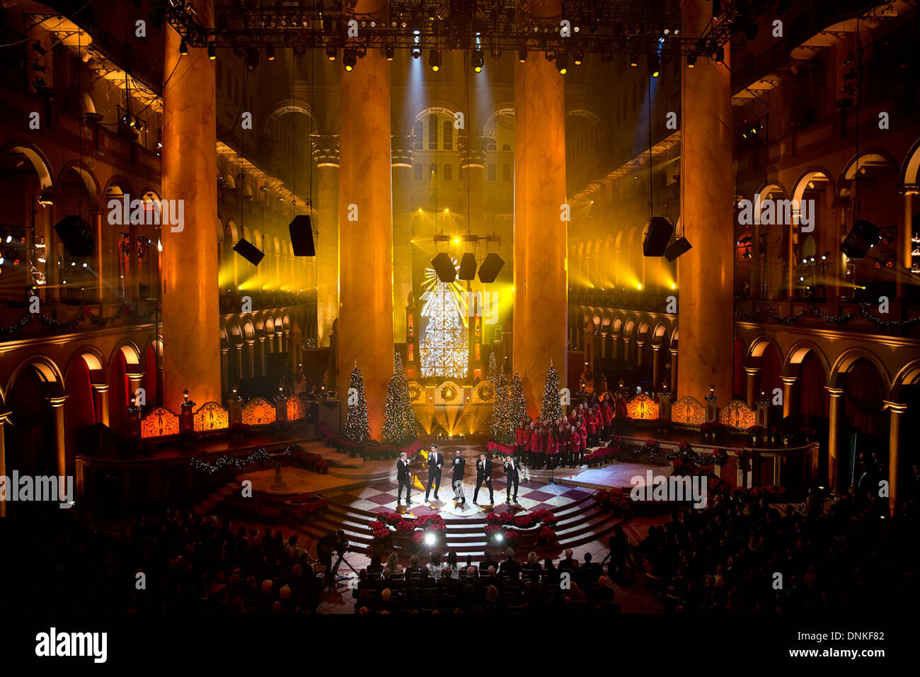 I Backstreet Boys eseguire durante il Natale annuale a Washington spettacolare presso il National Building Museum Dicembre 15, 2013 a Washington, DC. Foto Stock