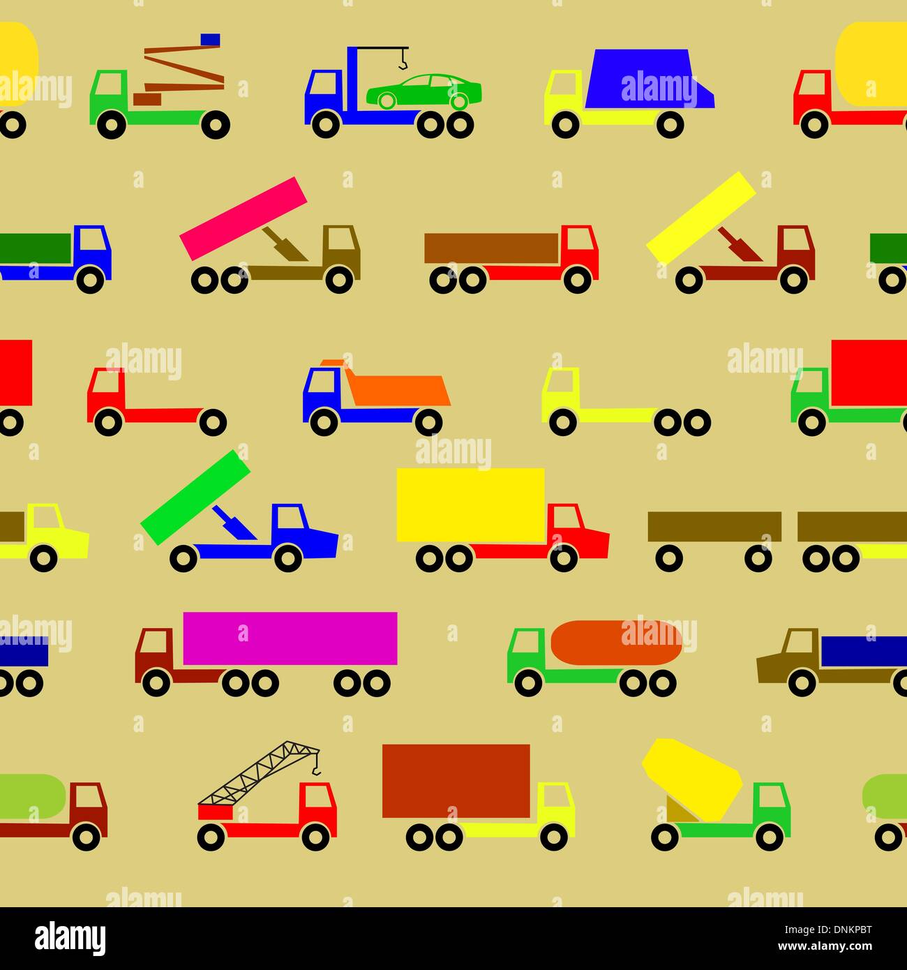 Automobili, veicoli. Corpo vettura. Carta da parati senza giunture. Illustrazione Vettoriale