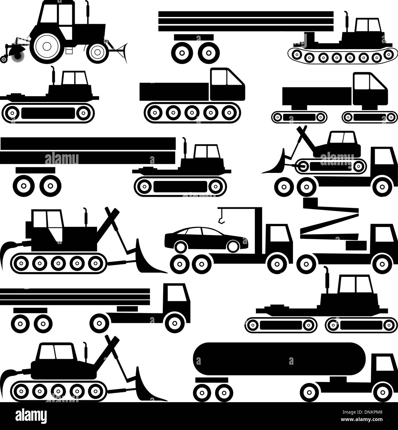 Auto speciali tecnica di vettore. Illustrazione Vettoriale