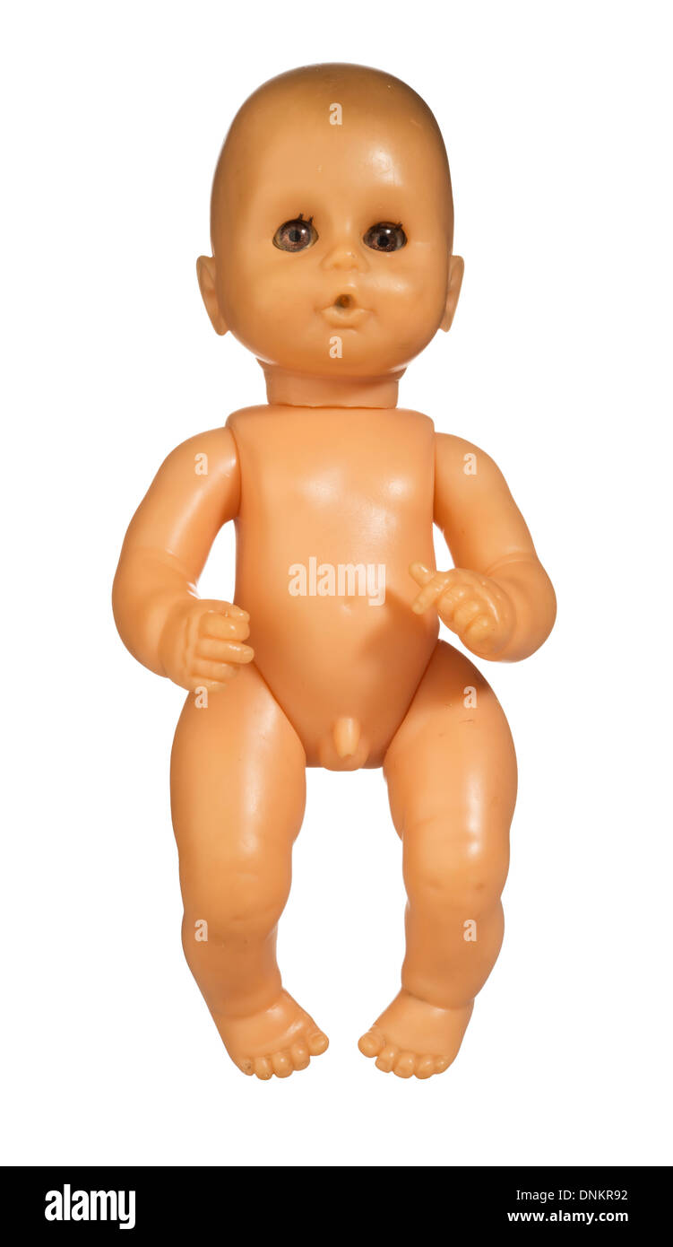 Leggermente danneggiato, ben amato baby doll Foto Stock