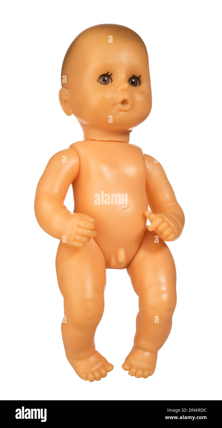 Leggermente danneggiato, ben amato baby doll Foto Stock