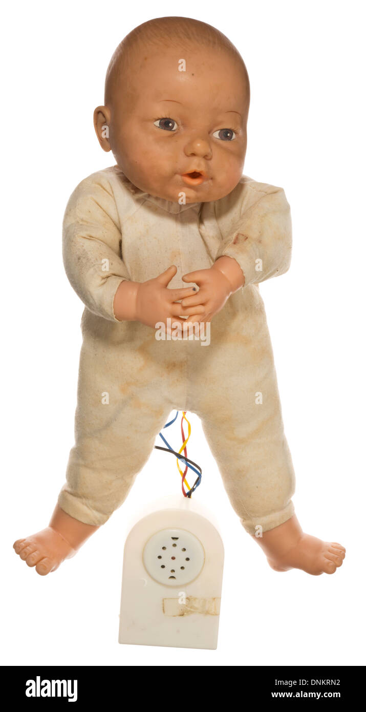 Leggermente danneggiato, ben amato baby doll Foto Stock