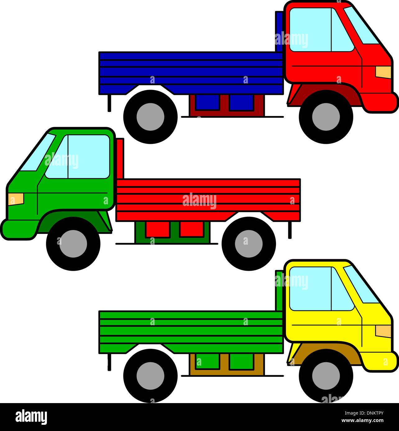Set di icone vettoriali - trasporto dei simboli. Illustrazione Vettoriale